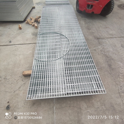 توری فولادی گالوانیزه داغ برای پیاده‌روی 12 &quot;X 24&quot; X 1.5&quot; سفارشی کارخانه
