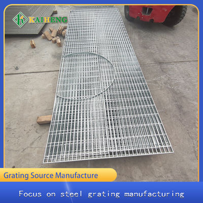 توری فولادی گالوانیزه گرم سفارشی برای Walkway 12 "X 24" X 1.5"