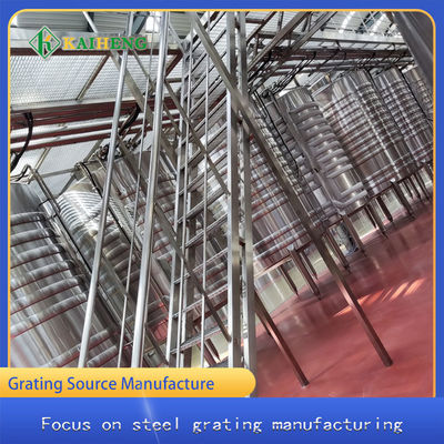 پله پله نردبان فولاد ضد زنگ T3 برای استفاده در فضای داخلی در کارگاه کارخانه شیمیایی